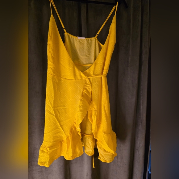 Free People Sunny Yellow Textured Dress - Picture 2 of 4